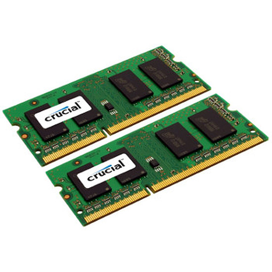 Mémoire Crucial 16 Go (2 x 8 Go) DDR3L 1600 MHz CL11 DR SO-DIMM