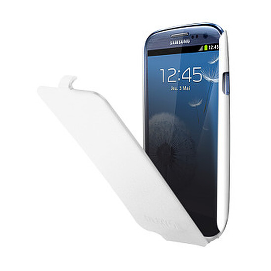 Coque et housse Etui à rabat blanc - Samsung Galaxy S3