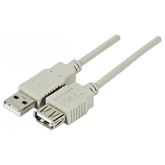 Câble USB Rallonge USB 2.0 Type AA (Mâle/Femelle) - 0.5 m