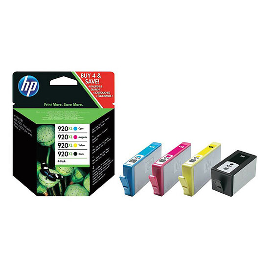Cartouche d'encre HP Pack combo n°920XL (C2N92AE) - Cartouche d'encre