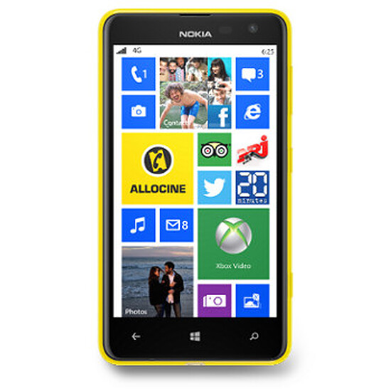 Smartphone et téléphone mobile Nokia Lumia 625 (jaune)