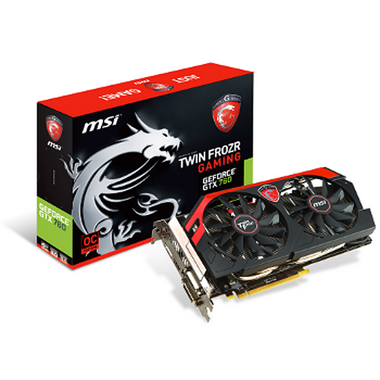 Carte graphique MSI GeForce GTX 760 OC TF - 4 Go (N760 TF 4GD5/OC)