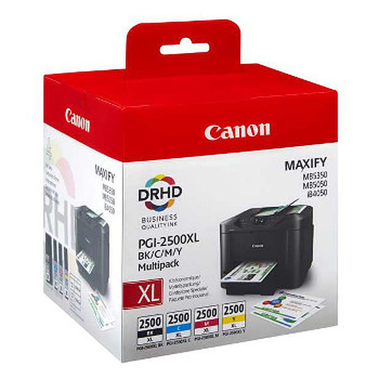 Cartouche d'encre Canon Multipack PGI-2500XL BK/C/M/Y