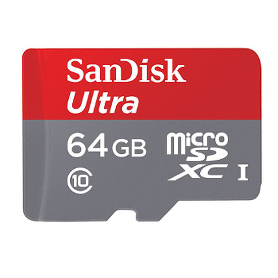 Carte mémoire Sandisk Ultra micro SDXC 64 Go (80Mo/s)