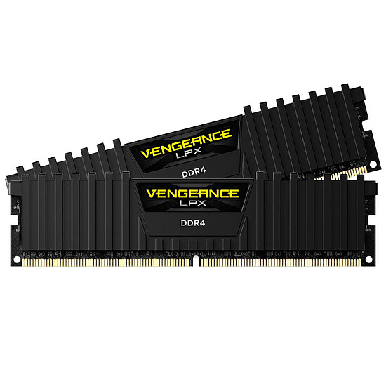 Mémoire RAM Corsair Vengeance LPX Black DDR4 2 x 8 Go (16 Go) 3200 MHz CAS 16 - Autre vue