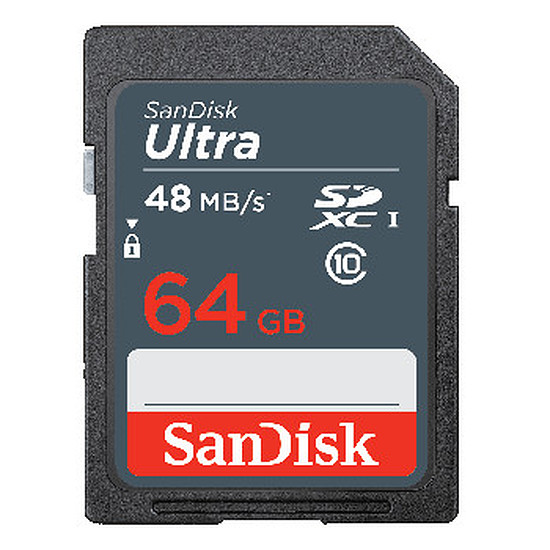 Carte mémoire Sandisk Ultra SDXC 64Go (48Mo/s)