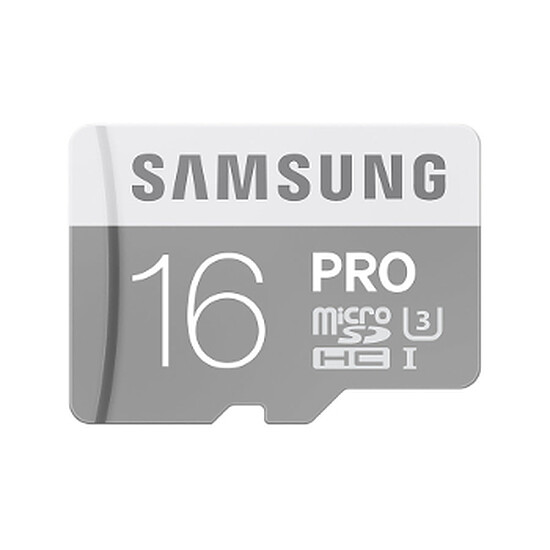 Carte mémoire Samsung Pro microSDHC 16Go (90Mo/s)