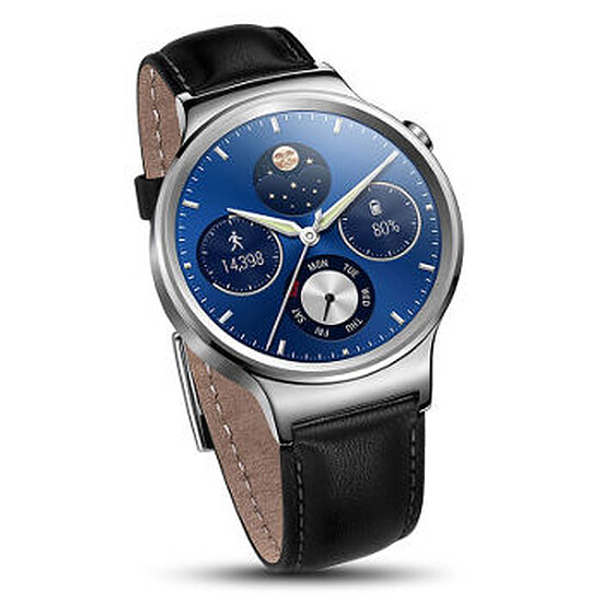 Montre connectée Huawei Watch Classic (argent - bracelet cuir)