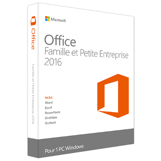 Logiciel bureautique Microsoft Office Famille et Petite Entreprise 2016