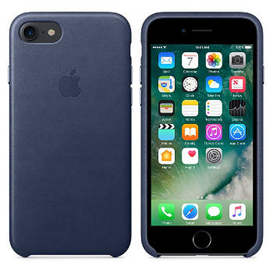 Coque et housse Apple Coque Leather Case iPhone 7 - bleu