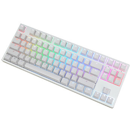 Clavier PC Ducky Channel One TKL RGB - Cherry MX Brown - Blanc