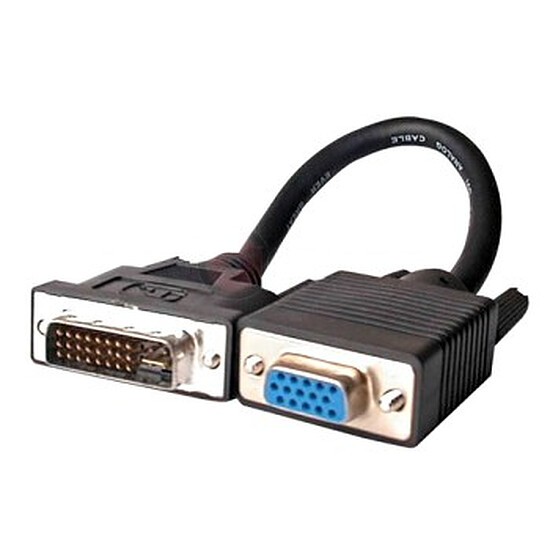 DVI Adaptateur DVI-I Dual Link / VGA - 15 cm