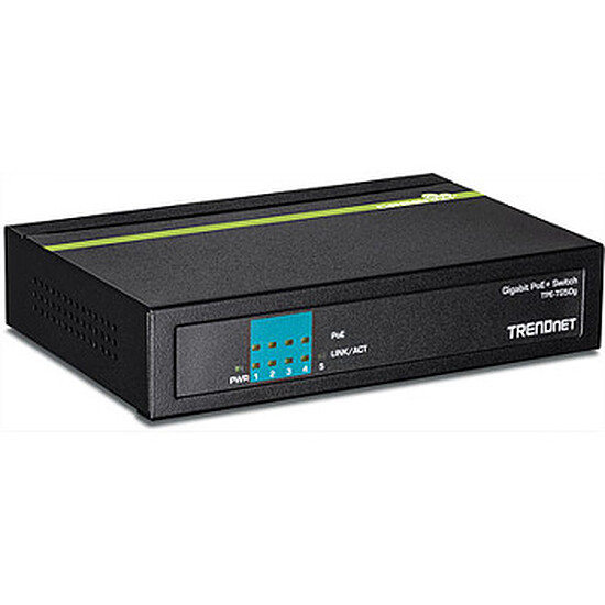 Switch et Commutateur TrendNet TPE-TG50G - Switch 5 ports PoE+ Gigabit