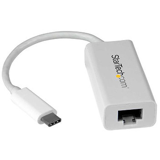 Câble USB StarTech.com Adaptateur Gigabit Ethernet USB-C - Blanc