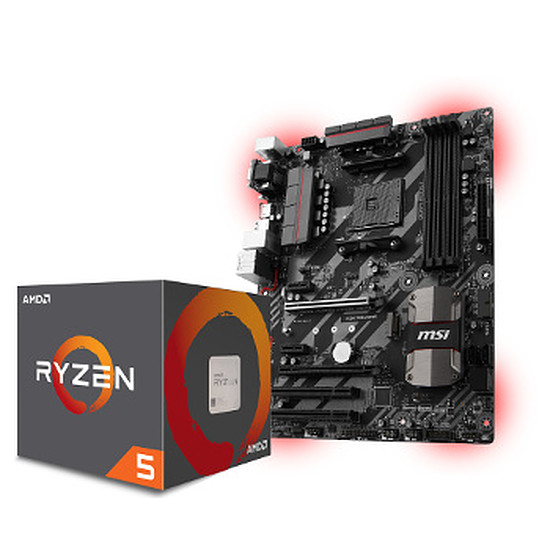 Processeur AMD Ryzen 5 1600 Wraith Spire +  MSI B350 Tomahawk