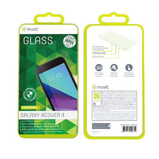 Protection d'écran Muvit Film en verre trempé - Galaxy Xcover 4