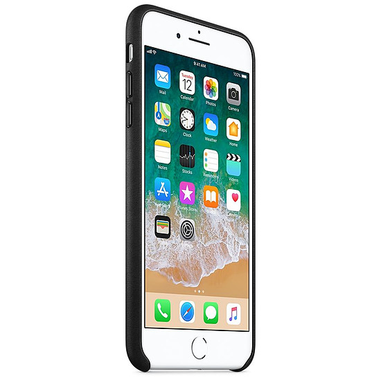 Coque et housse Apple Coque cuir (noir) - iPhone 8 Plus / 7 Plus