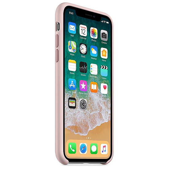 Coque et housse Apple Coque silicone (rose des sables) - iPhone X