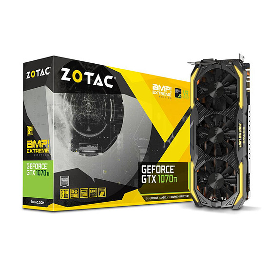 Carte graphique Zotac GeForce GTX 1070 Ti AMP Extreme Edition - 8 Go