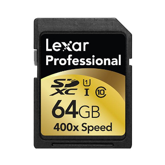 Carte mémoire Lexar Professional SDXC 64 Go 400x (60Mo/s)