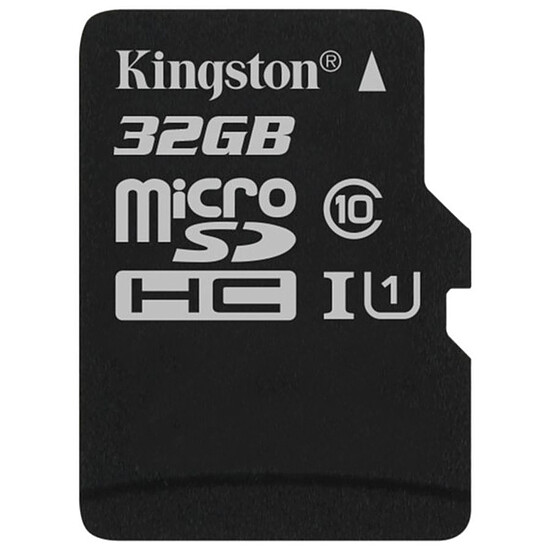 Carte mémoire Kingston microSDHC 32 Go Canvas Select (80Mo/s)
