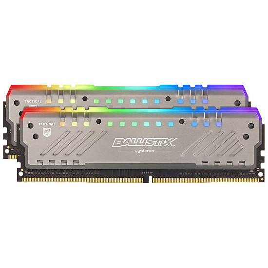 Mémoire Ballistix Tactical Tracer RGB 16 Go (2 x 8 Go) DDR4 3000 MHz CAS 15