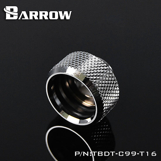 Watercooling BARROW TBDT-C99 T16 - Embout pour tube rigide de 16mm - Argent