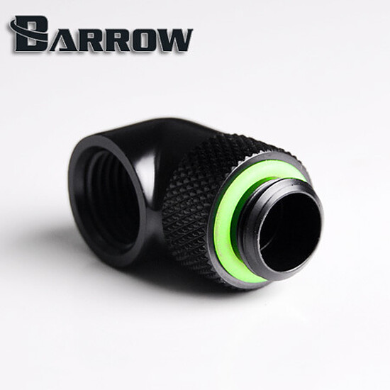 Watercooling Custom BARROW TWT90-v2.5 - Embout rotatif à 90° mâle vers femelle - Noir - Autre vue