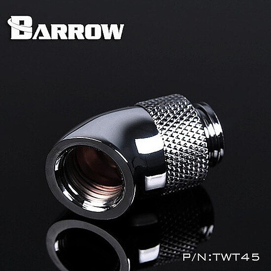 Watercooling Custom BARROW TWT45-B01 - Embout rotatif à 45° mâle vers femelle - Autre vue