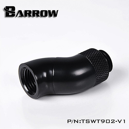 Watercooling BARROW TSWT902-V1 - Embout rotatif à 90° 2-Way - Noir