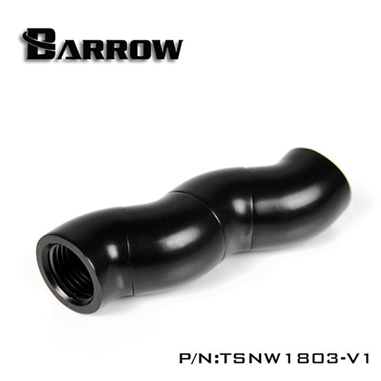 Watercooling Custom BARROW TSNW1803-V1 - Coude 180° à 3 axes - Noir - Autre vue