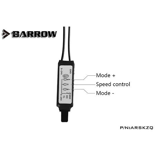 Watercooling Custom BARROW ARSKZQ - Contrôleur filaire Aurora LRC2.0 - Autre vue