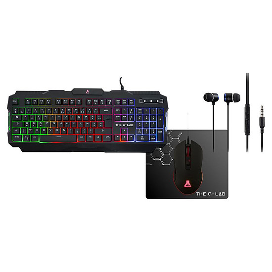 Clavier souris gamer The G-Lab COMBO HELIUM