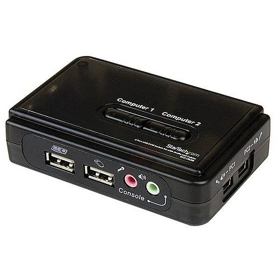 KVM StarTech.com Commutateur KVM 2 Ports VGA, USB et Audio