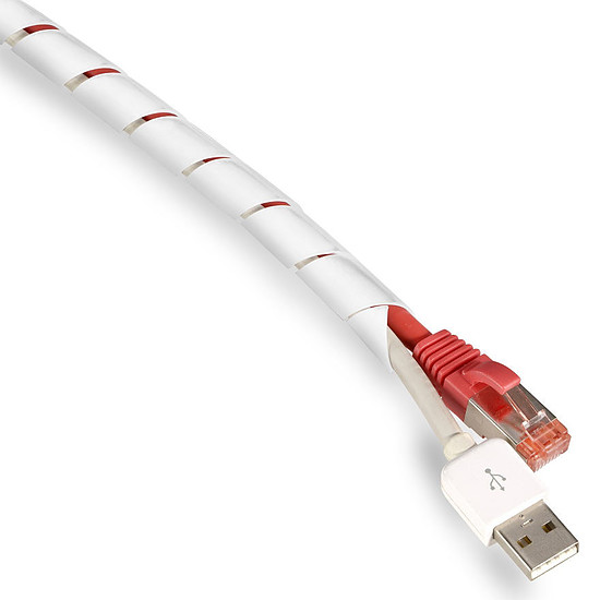 Passe câble et serre câble Fixapart Gaine de rangement pour câbles - 65 mm - 10 m