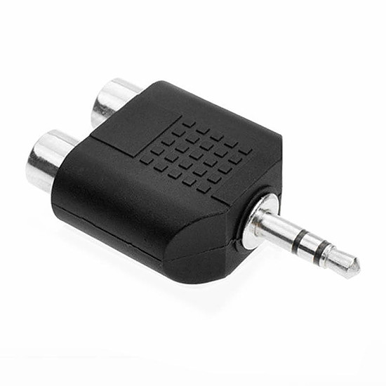 Adaptateur audio Adaptateur 2 RCA / Jack 3,5 mm compact