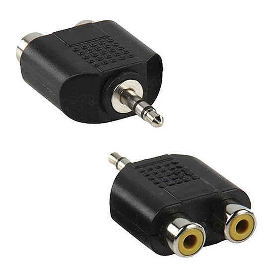 Adaptateur audio Adaptateur 2 RCA / Jack 3,5 mm compact - Autre vue