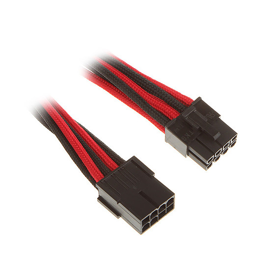 Câble d'alimentation BitFenix Alchemy Rallonge Rouge/Noir PCI-E 8 broches