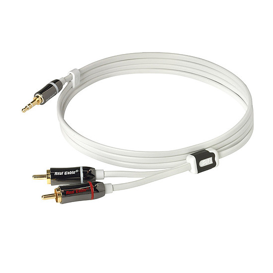 Câble RCA Real Cable Câble audio iPlug J35M2M Jack 3,5 mm / 2 RCA - 3 m