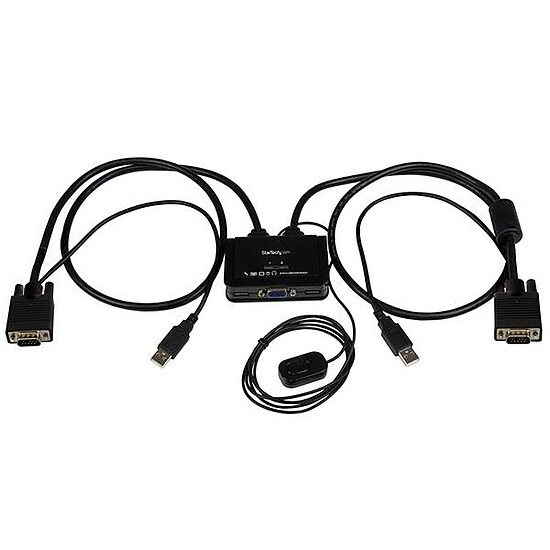 KVM StarTech.com Switch KVM USB VGA a 2 ports avec cables KVM