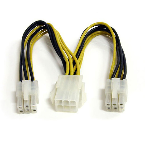 Câble d'alimentation StarTech.com Doubleur d'alimentation PCI-E 6 broches - 15 cm