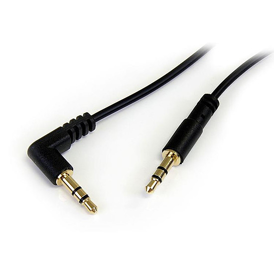 Câble Jack StarTech.com Câble audio stéréo Slim 3,5 mm à angle droit