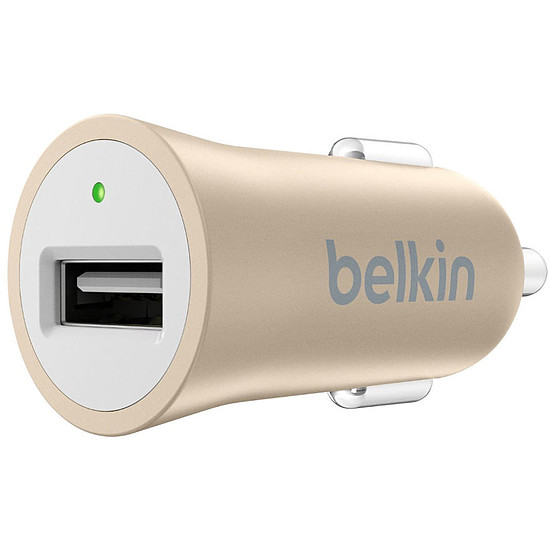 Chargeur Belkin MIXIT Chargeur allume cigare USB A Or Métal - 15 W