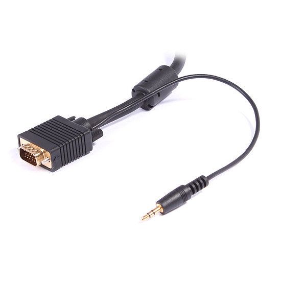 Câble VGA Câble vidéo SVGA avec audio jack 3,5 mm - 5 m