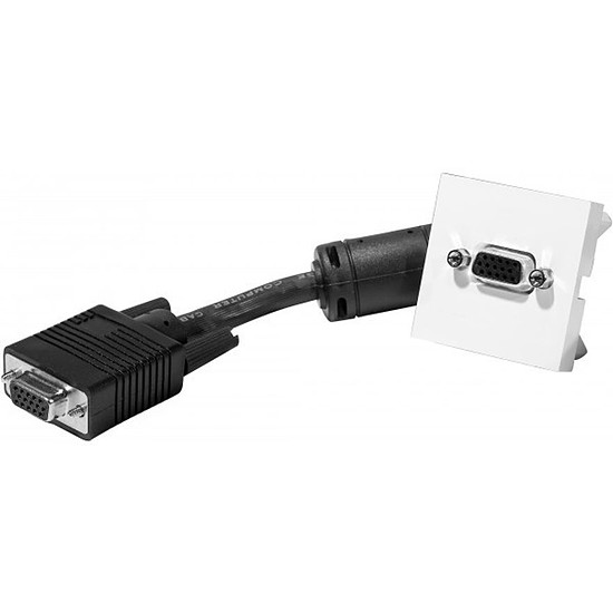 Câble VGA Plastron adaptateur VGA (f/f) - 0,20m