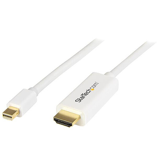 Câble DisplayPort StarTech.com Câble mini DisplayPort / HDMI - 1 m - Blanc