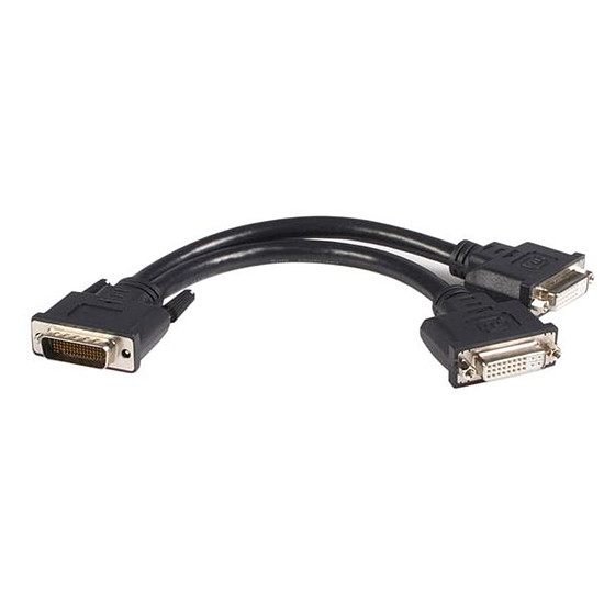 Câble DVI Adaptateur DMS-59 vers 2 DVI-I - 20 cm