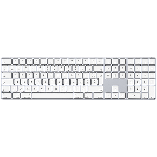 Clavier PC Apple Magic Keyboard avec pavé numérique - Argent