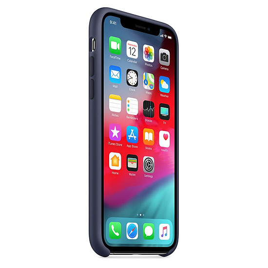 coque silicone bleu nuit iphone xs