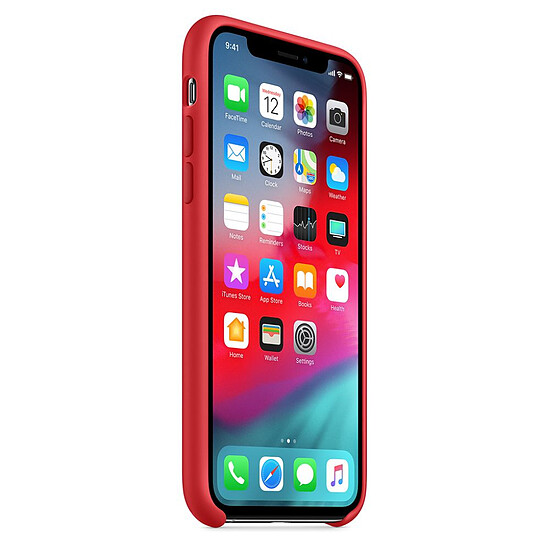 Coque et housse Apple Coque silicone (rouge) - iPhone XS